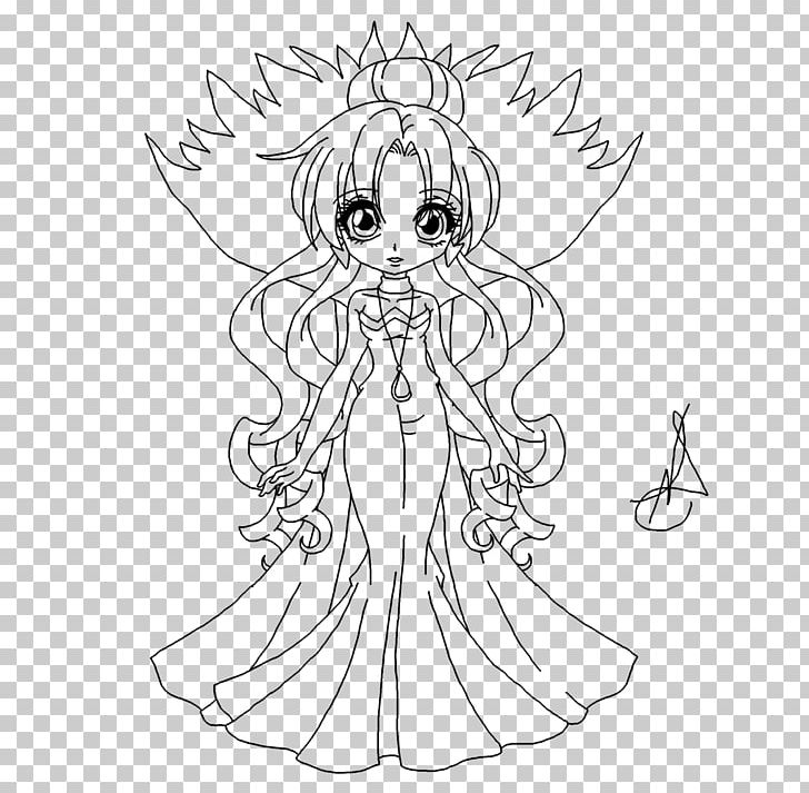 Line Art Dress Drawing White Character PNG, Clipart, Artwork, Black, Black And White, Character, Clothing Free PNG Download