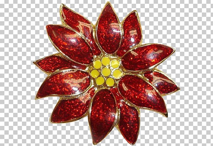 Brooch Poinsettia Pin Gold Imitation Gemstones & Rhinestones PNG, Clipart, Amber, Amp, Brooch, Christmas, Christmas Ornament Free PNG Download
