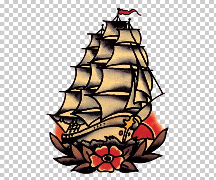 Sailor Jerry Tattoo Flash: Michael Malone Collection Old School (tattoo) Sailor Tattoos PNG, Clipart, Anchor, Blackandgray, Boat, Caravel, Carrack Free PNG Download