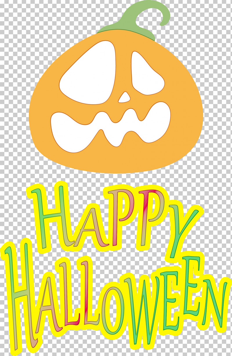 Logo Cartoon Yellow Line Fruit PNG, Clipart, Cartoon, Fruit, Geometry, Happy Halloween, Line Free PNG Download