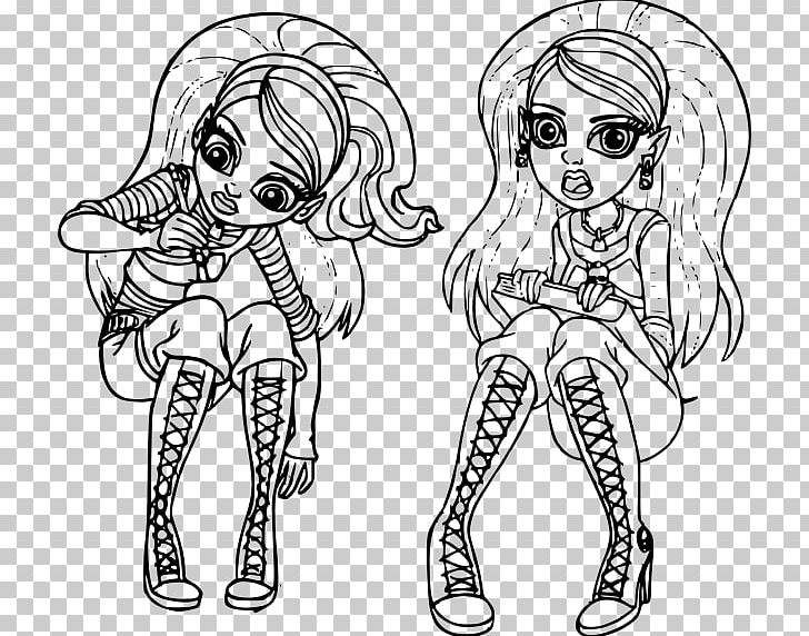 Drawing Coloring Book Monster High Photography PNG, Clipart, Arm, Artwork, Black And White, Book, Character Free PNG Download