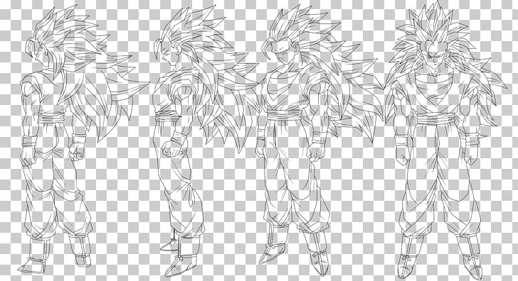 Goku Vegeta Gohan Trunks Goten PNG, Clipart, Anime, Arm, Artwork, Black And White, Cartoon Free PNG Download