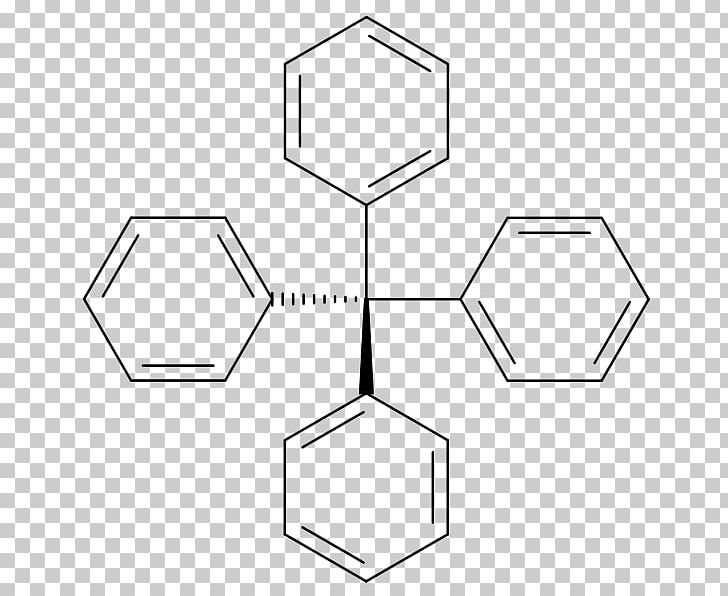 Tetraphenylmethane Chemistry Phenyl Group Benzene Chemical Formula PNG, Clipart, Angle, Area, Benzene, Black And White, Brand Free PNG Download