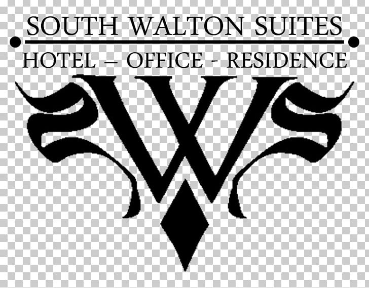 Logo South Walton Suites Brand Font PNG, Clipart, Art, Black, Black And White, Black M, Brand Free PNG Download