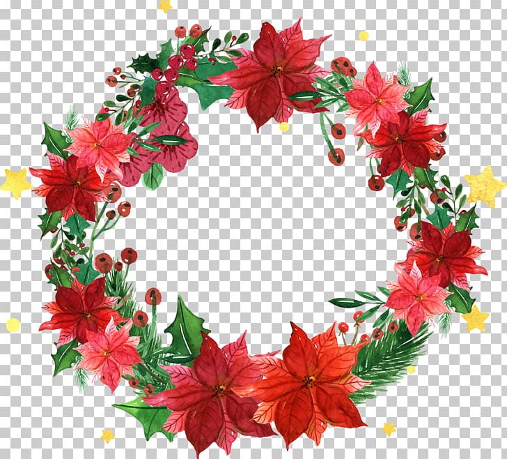 Christmas Wreath Garland Santa Claus PNG, Clipart, Christ, Christmas Card, Christmas Decoration, Christmas Elements, Christmas Frame Free PNG Download