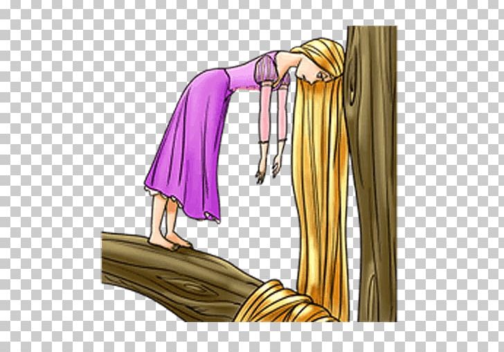 Rapunzel with Tangled Hair Sticker - Free Disney Sticker Download