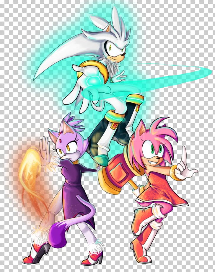cHELLe on X: WIP Classic(?) SASS #Silver #Sonic #AmyRose #Shadow