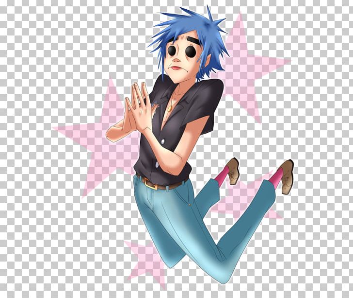 2-D Gorillaz Airplane PNG, Clipart, Airplane, Anime, Arm, Art, Black Hair Free PNG Download