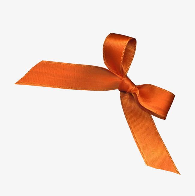 orange gift ribbon