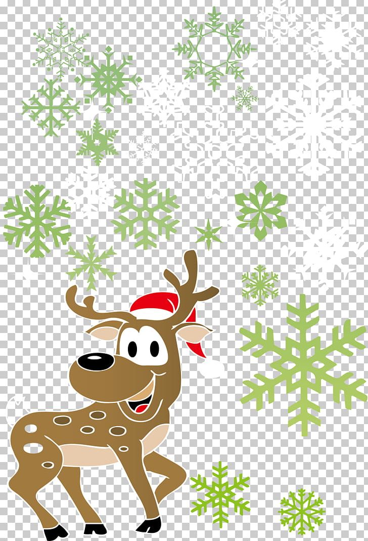 Reindeer Christmas Ornament Snowflake PNG, Clipart, Antler, Branch, Cartoon, Christmas Decoration, Decorative Free PNG Download