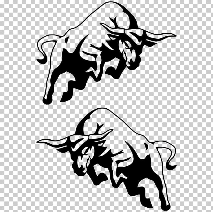 Charging Bull Cattle PNG, Clipart, Artwork, Black, Black And White, Carnivoran, Cow Goat Family Free PNG Download