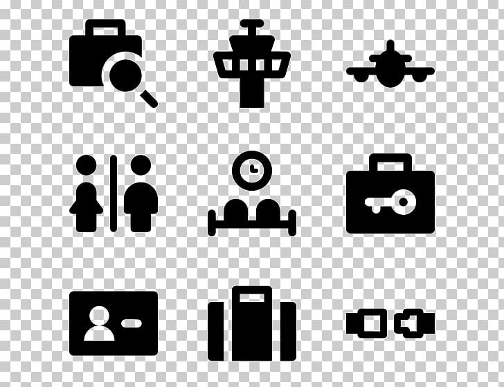 Computer Icons Airport PNG, Clipart, Airport, Airport Security, Area, Black, Black And White Free PNG Download