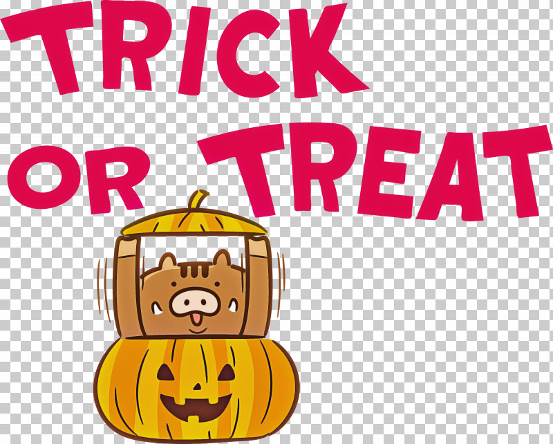 TRICK OR TREAT Halloween PNG, Clipart, Cartoon, Halloween, Happiness, Line, Logo Free PNG Download