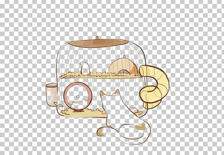 Pet Hamster Cat Illustration PNG, Clipart, Animals, Cage, Cat, Cats, Cup Free PNG Download