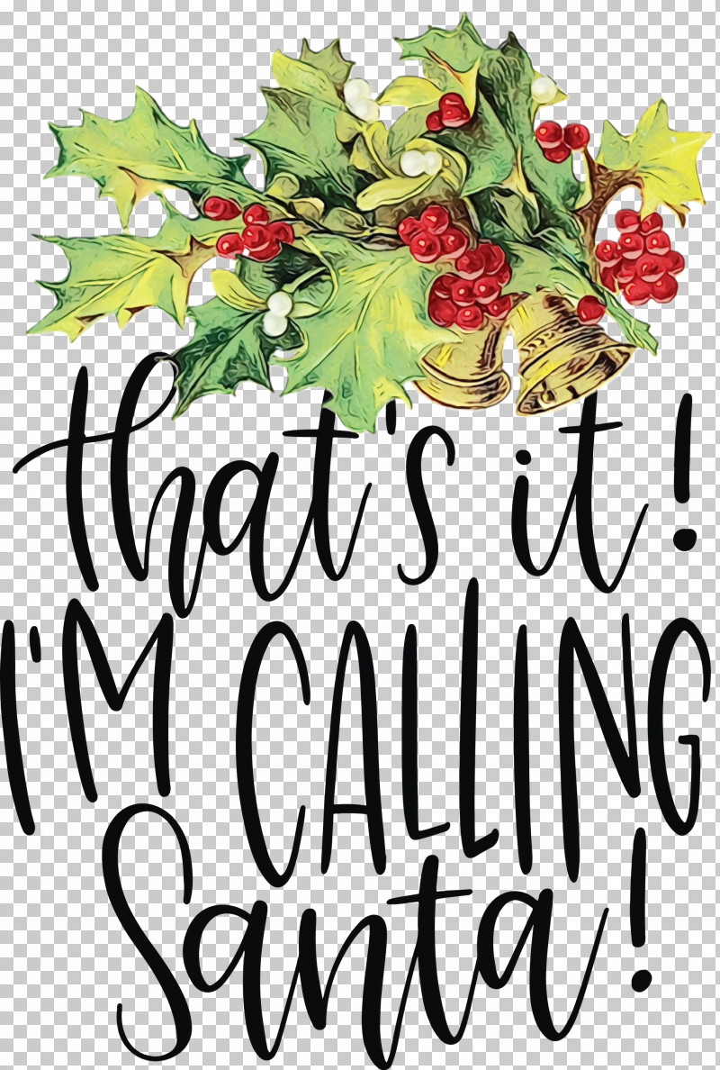 Floral Design PNG, Clipart, Branching, Calling Santa, Christmas, Cut Flowers, Flora Free PNG Download