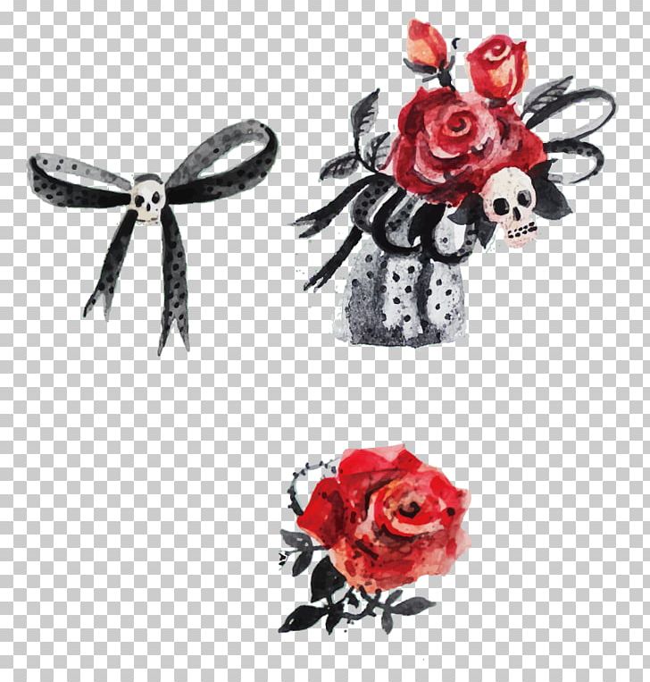La Calavera Catrina Euclidean Watercolor Painting Skull PNG, Clipart, Bow And Arrow, Bows, Bow Tie, Bow Vector, Cut Flowers Free PNG Download