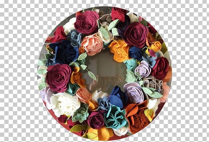 Wreath Cut Flowers Floral Design Felt PNG, Clipart, Christmas, Craft, Cut Flowers, Decor, Felt Free PNG Download