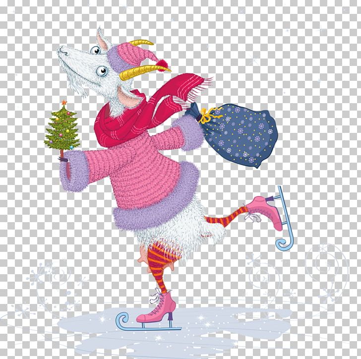 Goat Sheep Ice Rink Ice Skating PNG, Clipart, Animals, Art, Bird, Cartoon, Cartoon Goat Free PNG Download