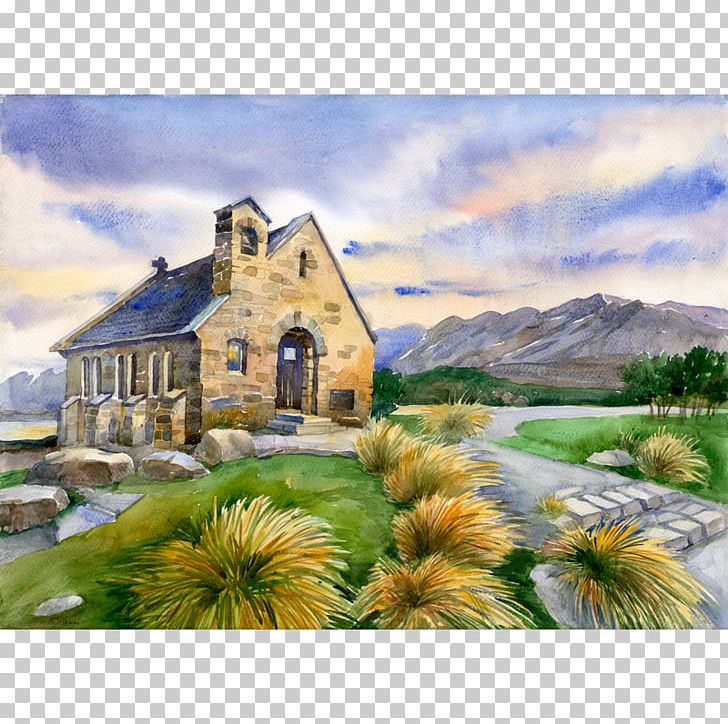 Watercolor Painting Ludmila Korol Church Of The Good Shepherd Paper PNG, Clipart, Acrylic Paint, Art, Church Of The Good Shepherd, Color, Cottage Free PNG Download