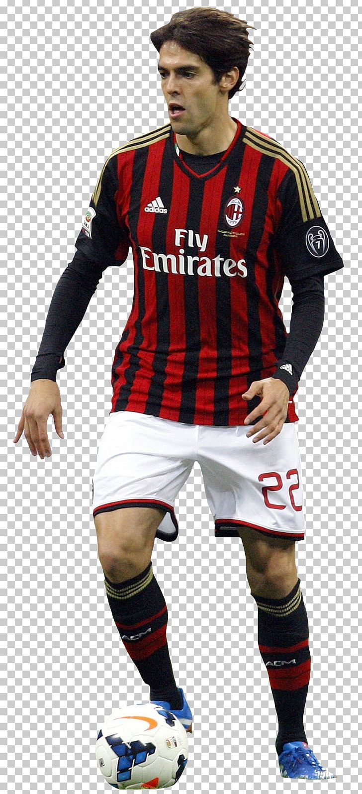 Kaká A.C. Milan Jersey Rendering PNG, Clipart, A.c. Milan, Ac Milan, Clothing, Football, Football Player Free PNG Download