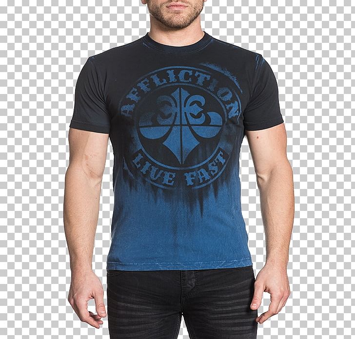 T-shirt Affliction Clothing Sleeve PNG, Clipart, Affliction, Affliction Clothing, Blue, Clothing, Electric Blue Free PNG Download