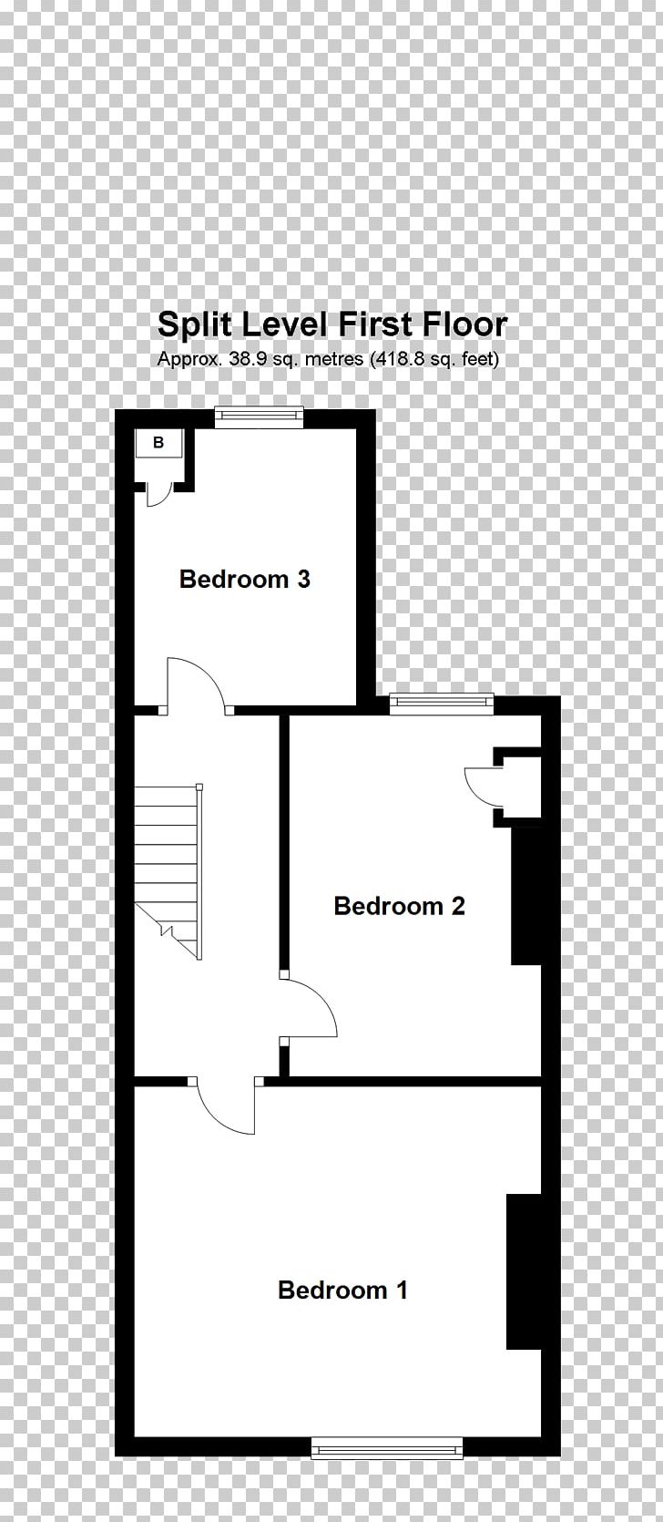 Storey Terraced House Bedroom Split-level Home PNG, Clipart, Angle, Area, Bedroom, Black And White, Diagram Free PNG Download