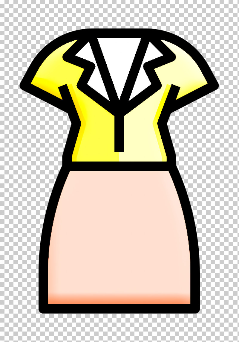 Dress Icon Clothes Icon PNG, Clipart, Clothes Icon, Dress, Dress Icon, Symbol, Yellow Free PNG Download