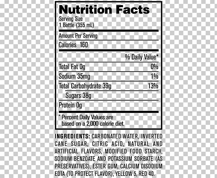 Fizzy Drinks Jones Soda Cola Nutrition Facts Label PNG, Clipart, Area, Beverage Can, Black And White, Bubble Gum, Cola Free PNG Download