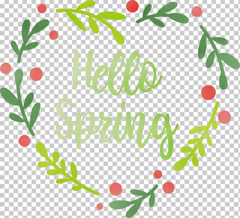 Text Font Leaf Plant Branch PNG, Clipart, Branch, Flower, Hello Spring, Leaf, Paint Free PNG Download