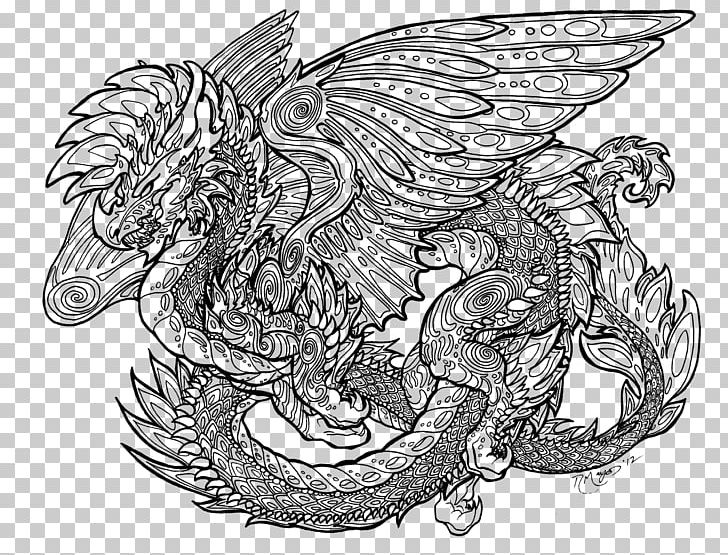 Chinese Dragon Line Art Coloring Book Drawing PNG, Clipart, Adult, Art, Artwork, Ausmalbild, Black And White Free PNG Download