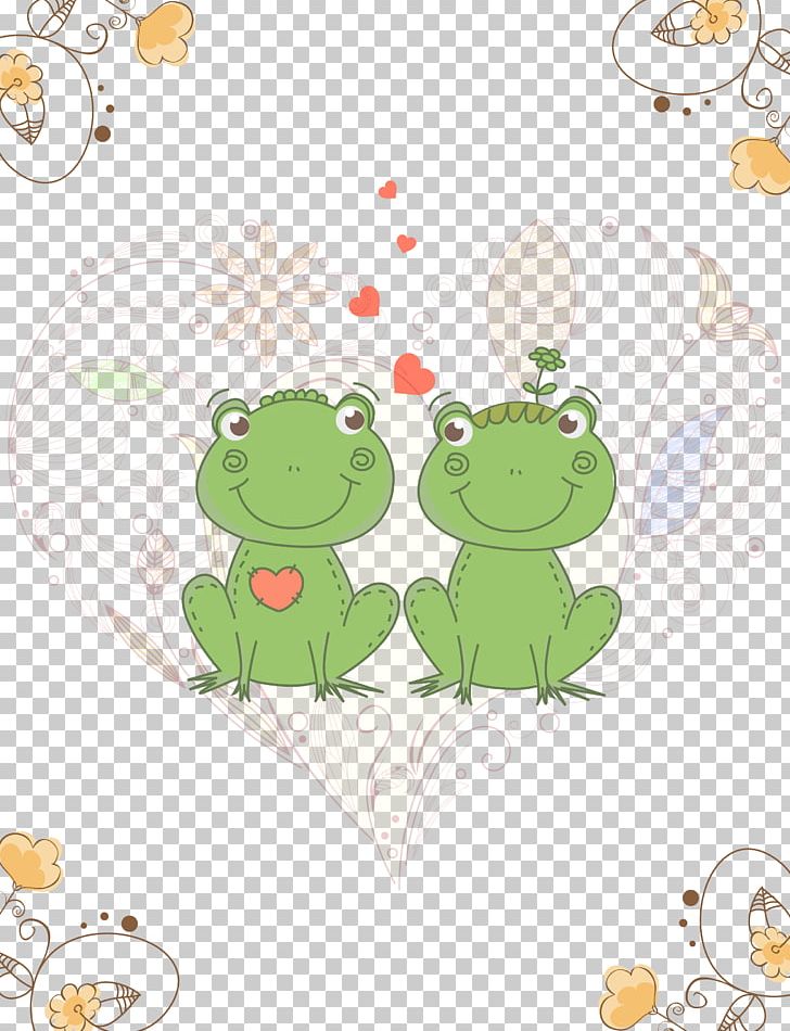 Frog Wedding Invitation Valentines Day Greeting Card Postcard PNG, Clipart, Animals, Area, Cartoon, Cute Frog, Cuteness Free PNG Download