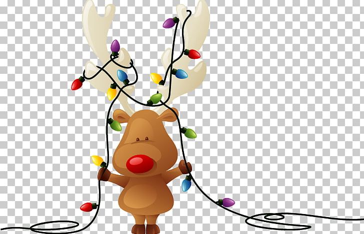 Rudolph Reindeer Santa Claus Christmas Card PNG, Clipart, Best, Christmas, Christmas Card, Christmas Decoration, Christmas Lights Free PNG Download