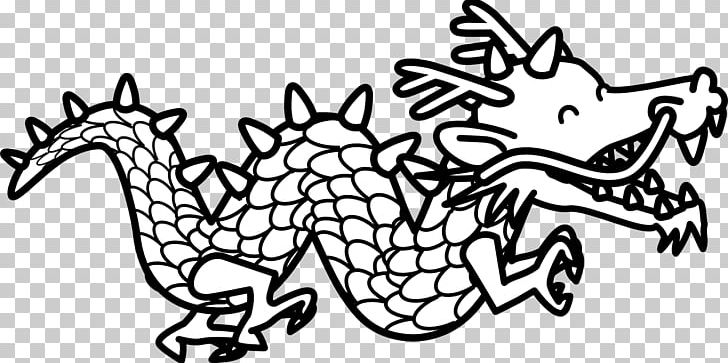 Chinese Dragon Black And White Coloring Book PNG, Clipart, Art, Artwork, Black And White, Chinese Dragon, Chinese New Year Free PNG Download