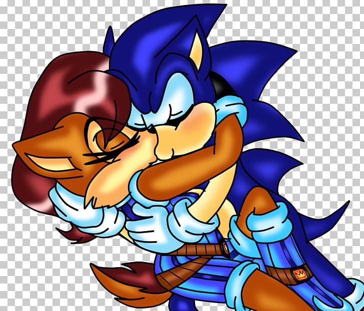 Kiss Drawing Sonic & Sally PNG, Clipart, Art, Cartoon, Couple, Deviantart, Drawing Free PNG Download
