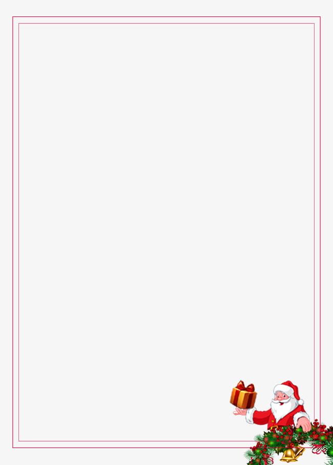 Cute Santa Claus Decorative Border PNG, Clipart, Border, Border Clipart, Christmas, Claus Clipart, Cute Free PNG Download