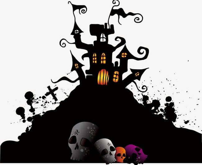 Horror House PNG, Clipart, Halloween, Horror Clipart, House Clipart, Room, Skull Free PNG Download