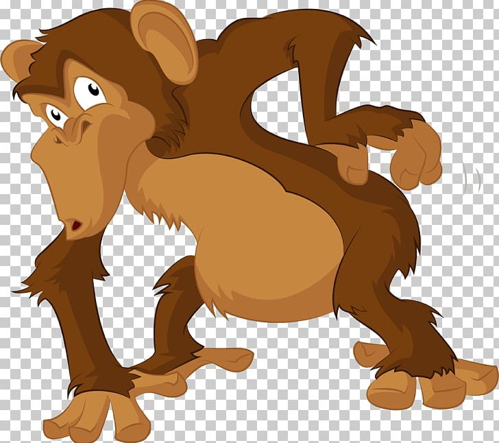 Lion Chimpanzee PNG, Clipart, Animals, Big Cats, Caricature, Carnivoran, Cartoon Free PNG Download