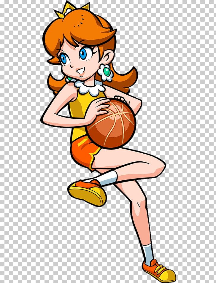 Princess Daisy Mario Hoops 3-on-3 Princess Peach Super Mario Bros. PNG, Clipart, Arm, Artwork, Boy, Cartoon, Child Free PNG Download