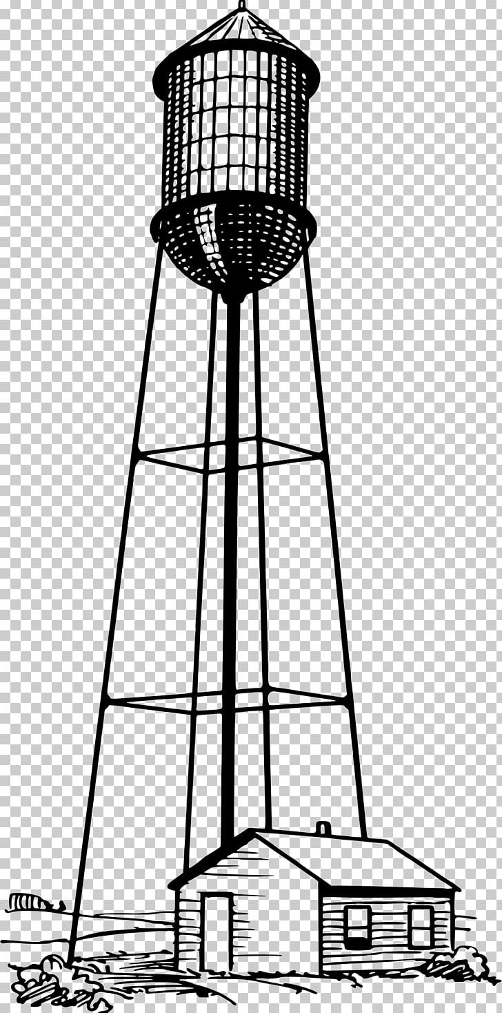 Water Tower Eiffel Tower PNG, Clipart, Area, Black And White, Desktop Wallpaper, Drawing, Eiffel Tower Free PNG Download