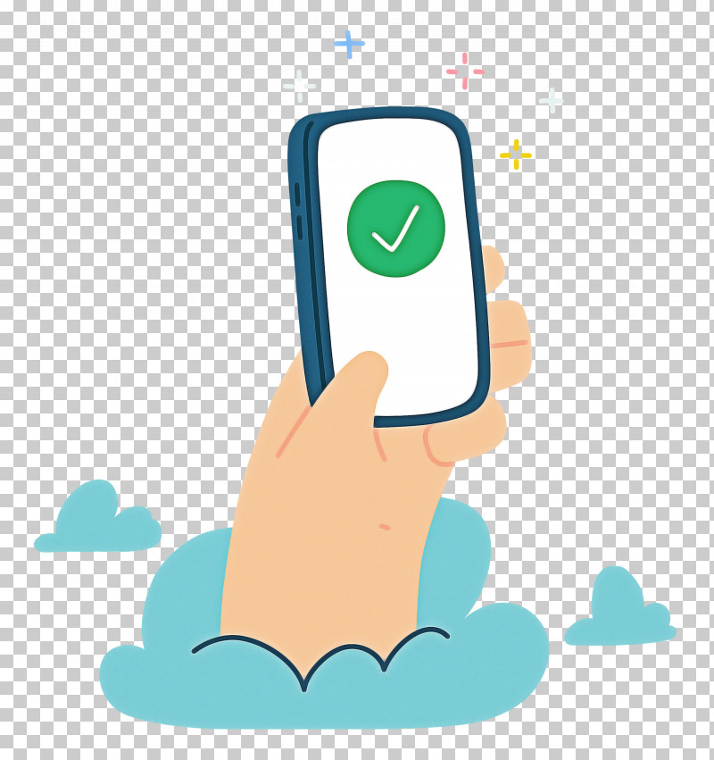 Phone Checkmark Hand PNG, Clipart, Apple, Checkmark, Cloud Computing, Computer Application, Email Free PNG Download
