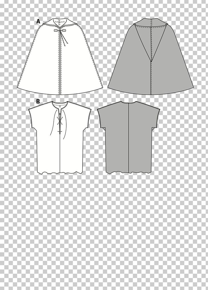 Burda Style Clothing Sewing Pattern PNG, Clipart, Angle, Black And White, Boy, Burda Style, Cape Free PNG Download