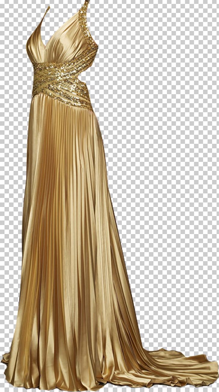 Shop Online Golden Color Chanderi Silk Traditional Designer Gown