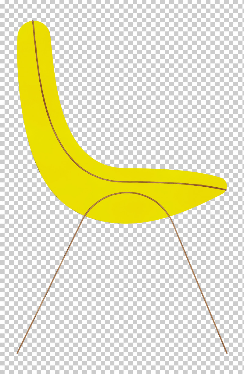 Angle Line Chair Yellow Plant PNG, Clipart, Angle, Biology, Chair, Geometry, Line Free PNG Download