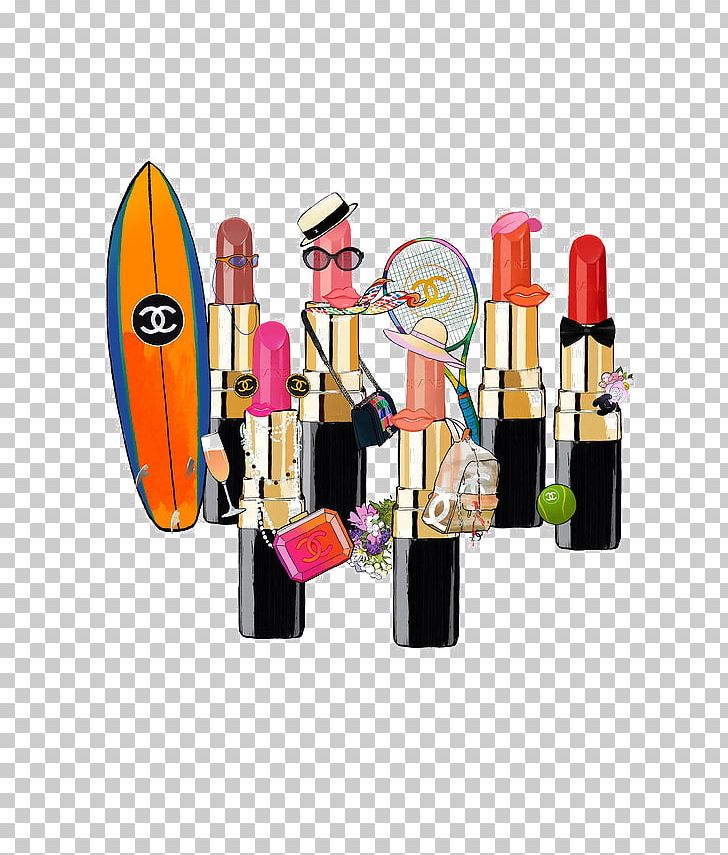 Chanel Cosmetics Illustrator Luxury Goods Illustration PNG, Clipart, Cartoon, Cartoon Lipstick, Chanel, Color, Cosmetics Free PNG Download