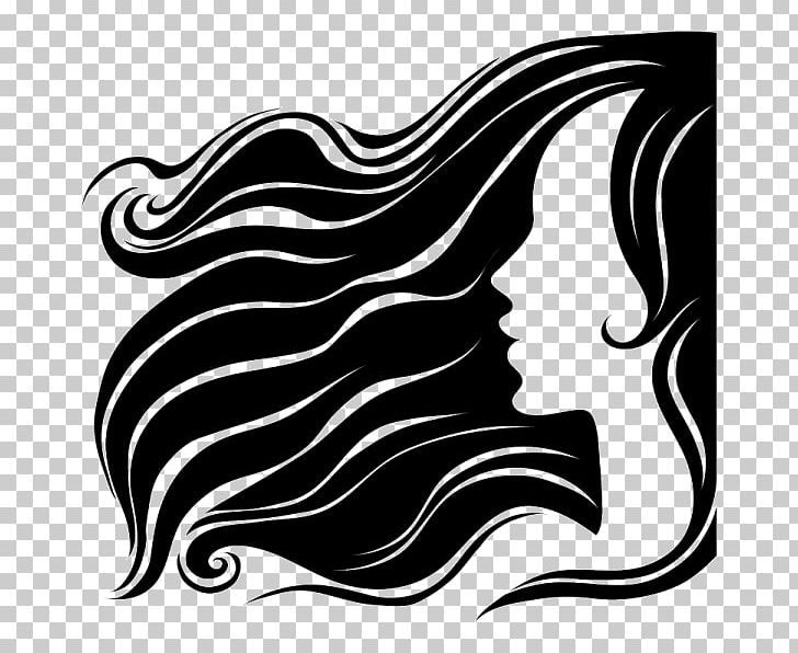 Long Hair Woman PNG, Clipart, Beauty Parlour, Black, Black And White, Face, Fashion Free PNG Download