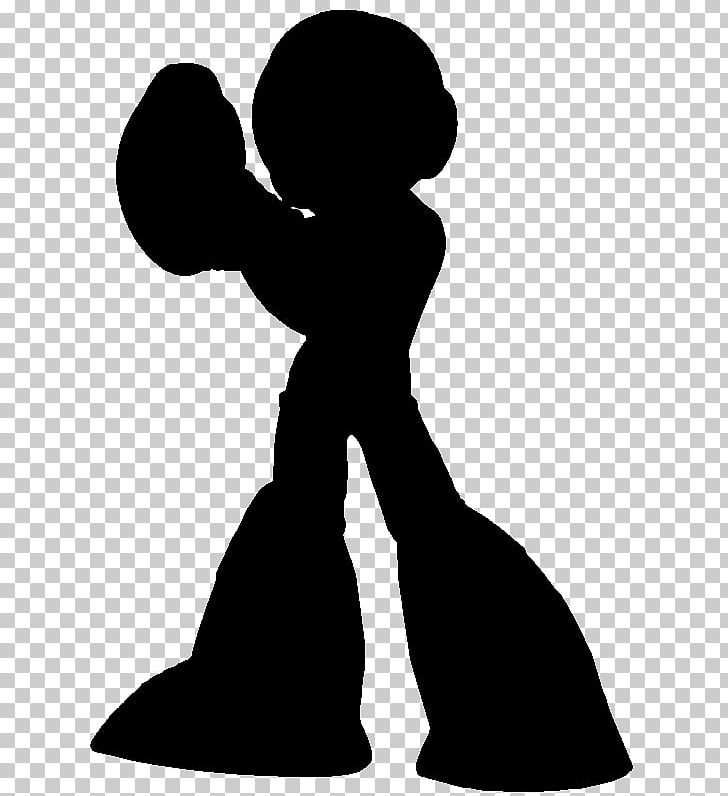 Mega Man Silhouette Super Smash Bros. Character Video Game PNG, Clipart, Animals, Anonymous, Arm, Black And White, Character Free PNG Download