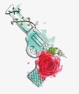 Guns And Roses PNG, Clipart, Flower, Gun, Guns Clipart, Pistol, Roses Clipart Free PNG Download