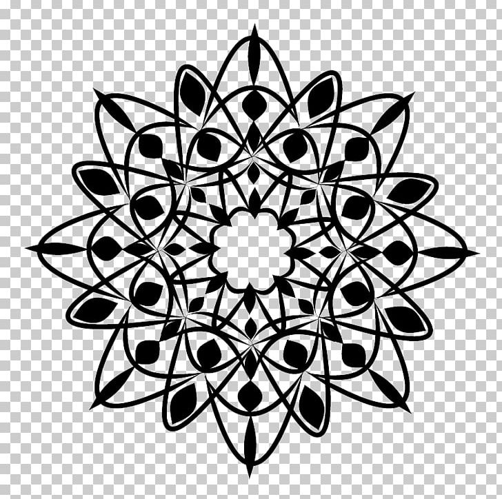 Black And White Floral Design Stencil PNG, Clipart, Art, Black And White, Circle, Costume Designer, Drawing Free PNG Download