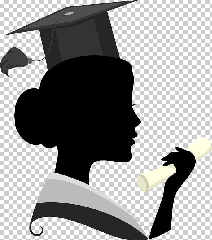 Graduation Ceremony Woman PNG, Clipart, Art, Black And White, Clip Art, Girl, Graduates Free PNG Download