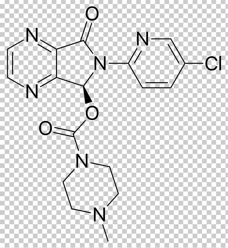 Eszopiclone Nonbenzodiazepine Hypnotic Zolpidem Chemical Compound PNG, Clipart, Angle, Area, Benazepril, Black And White, Chemical Compound Free PNG Download